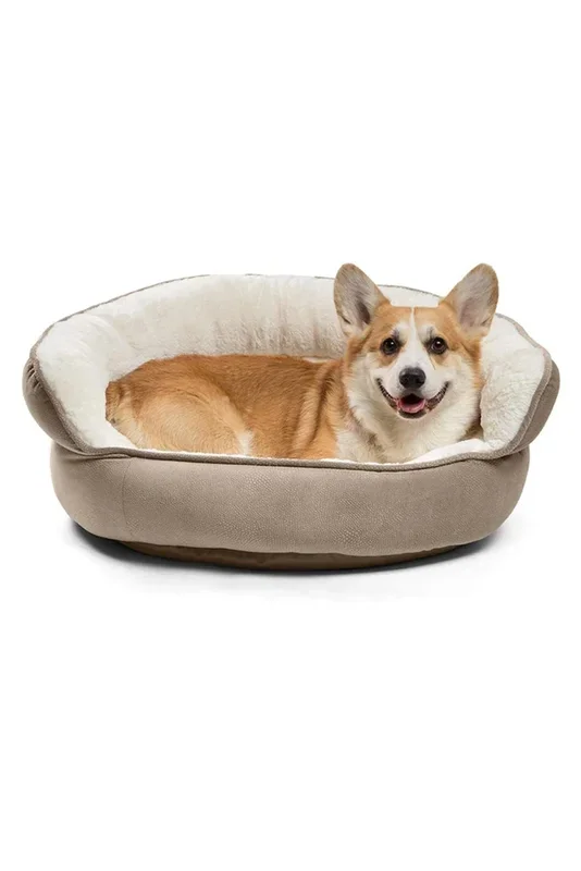 Best Friends Throne Ilan Cuddler Wheat Pet Bed