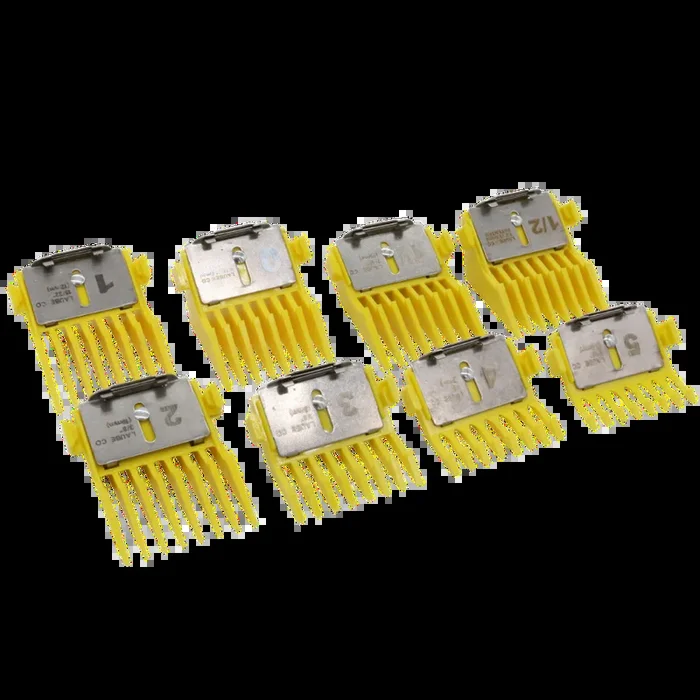Big K Comb set of 8 Yellow by Laube