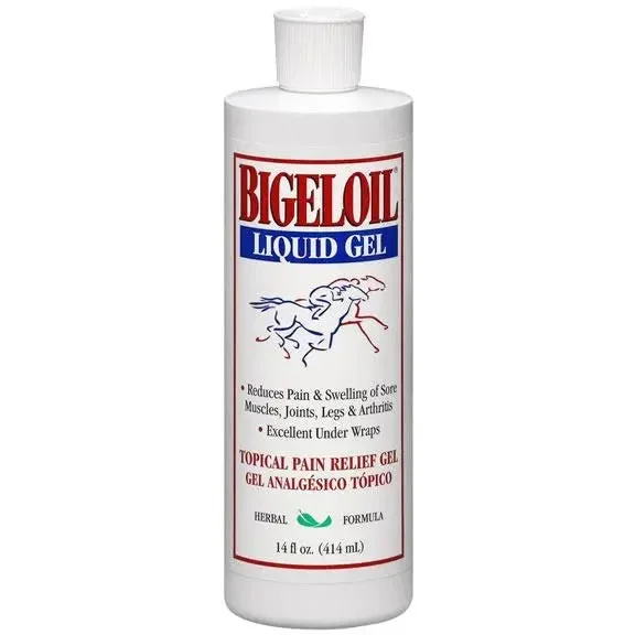 Bigeloil Liniment Liqui-Gel Antiseptic & Antibacterial for Horses 14 oz.