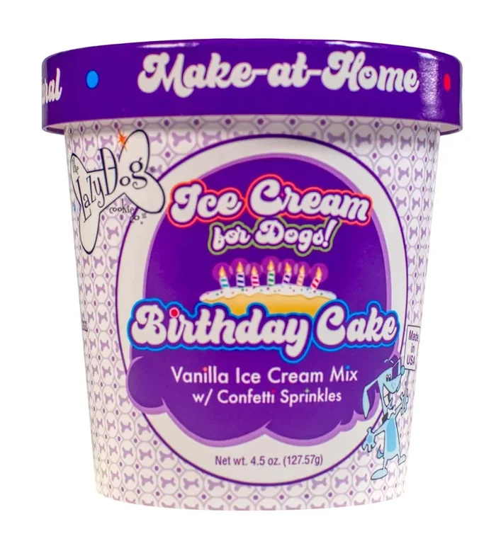 Birthday Cake Ice Cream Mix for Dogs