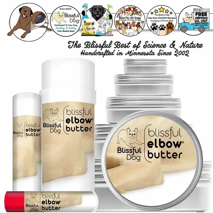Blissful Elbow® Butter Conditions Your Dog’s Elbow Calluses