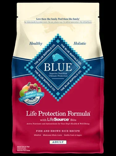 Blue Buffalo Fish & Rice Adult Dry Dog Food 15lb