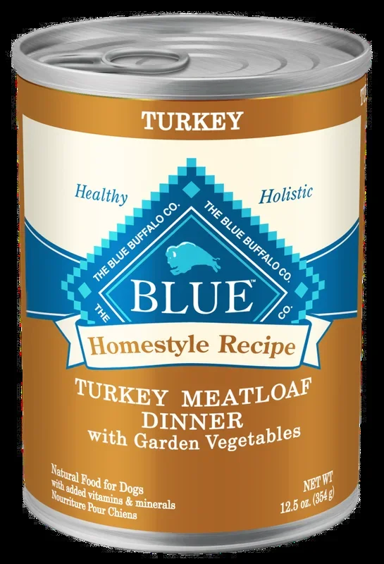 Blue Buffalo Homestyle Recipe Turkey Meatloaf Dinner With Carrots And Sweet Potatoes Canned Dog Food