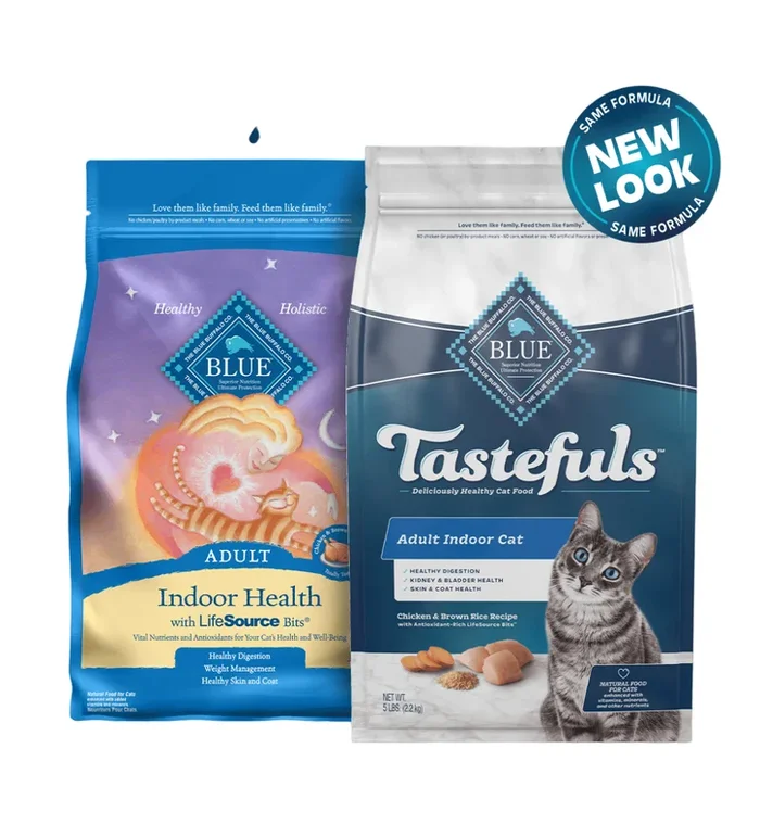 Blue Buffalo Indoor Health – Indoor Breeds, Adult Cat Chicken and Brown Rice Recipe Dry Cat Food