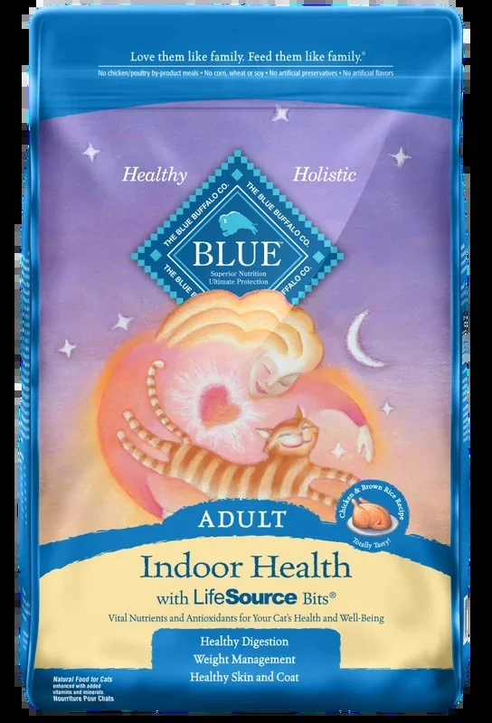 Blue Buffalo Indoor Health Natural Chicken & Brown Rice Adult Dry Cat Food