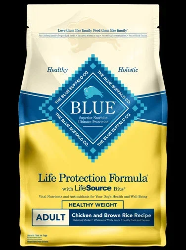 Blue Buffalo Life Protection Formula Healthy Weight Dry Dog Food – Chicken & Rice – 30lb Bag