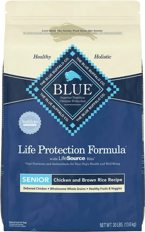 Blue Buffalo Life Protection Formula Natural Senior Chicken And Rice Recipe, Dry Dog Food