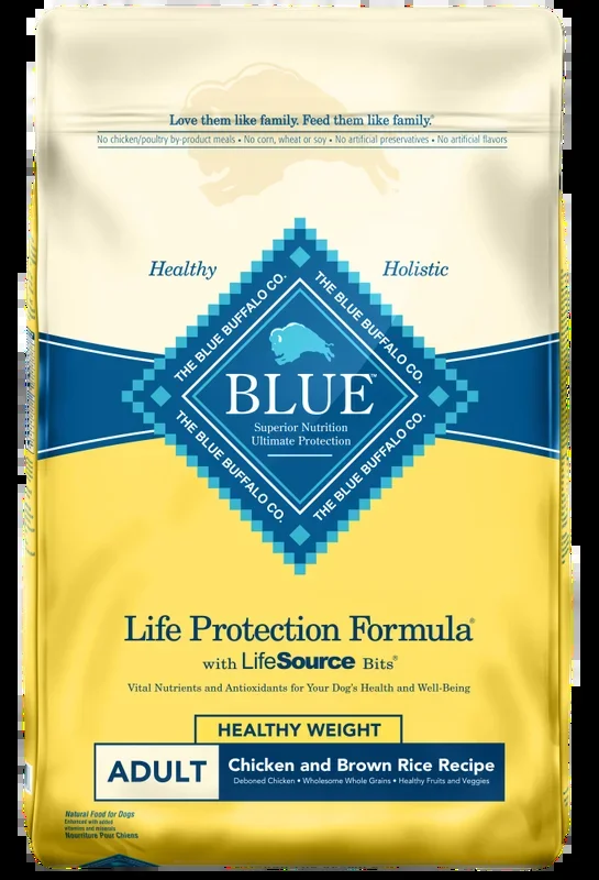 Blue Buffalo Life Protection Healthy Weight Natural Chicken & Brown Rice Recipe Adult Dry Dog Food