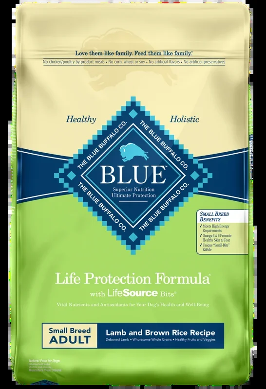 Blue Buffalo Life Protection Natural Lamb & Brown Rice Recipe Small Breed Adult Dry Dog Food