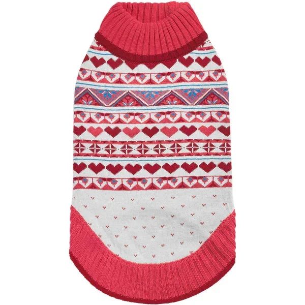 Blueberry Pet – Pullover Hearts Dog Sweater