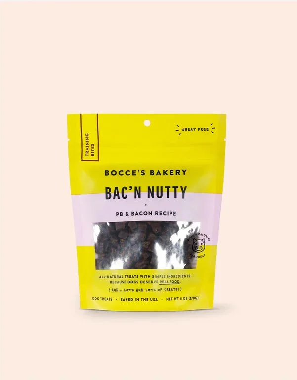 Bocce’s Bakery Bac N’ Nutty Training Treats 6oz