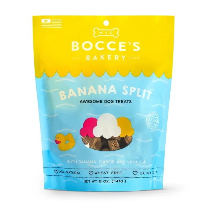 Bocce’s Bakery Banana Split Recipe Biscuit Dog Treats