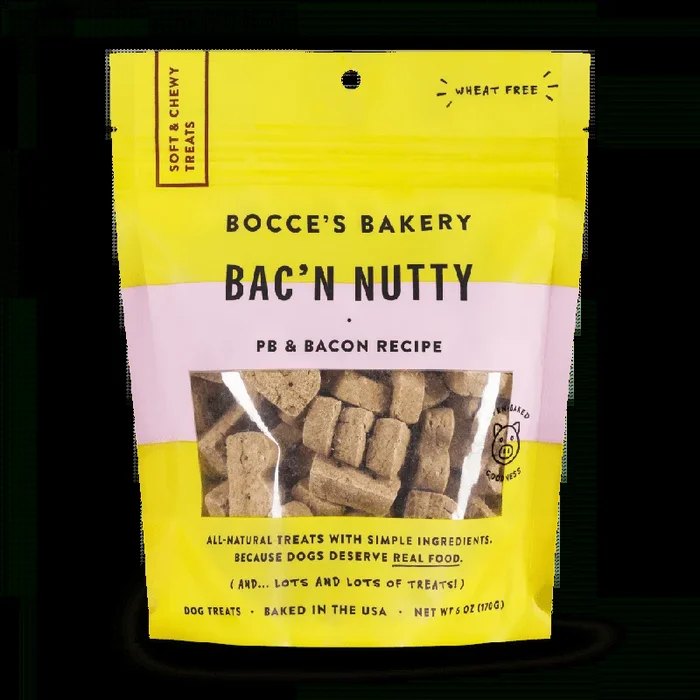 Bocce’s Bakery Every Day Bac’n Nutty Soft & Chewy Dog Treats
