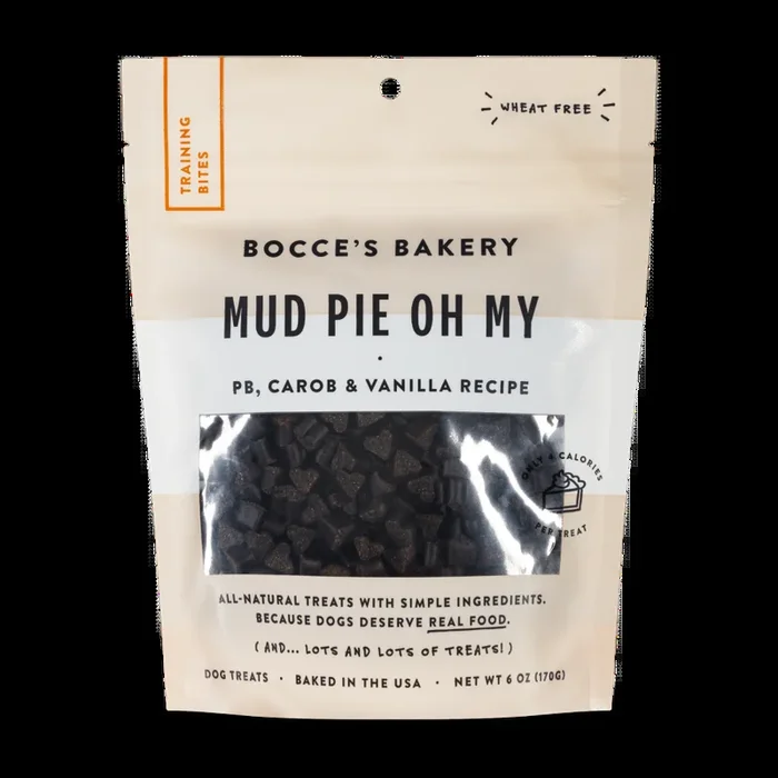 Bocce’s Bakery Every Day Mud Pie Oh My Training Bites Dog Treats