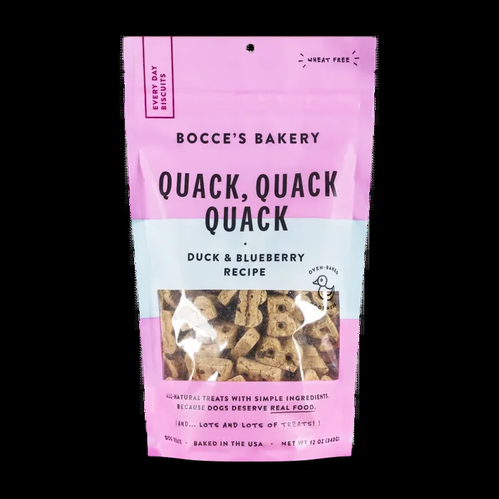 Bocce’s Bakery Every Day Quack, Quack, Quack Biscuit Dog Treats