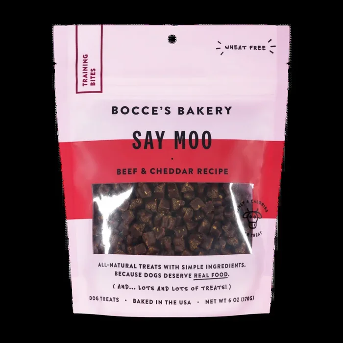 Bocce’s Bakery Every Day Say Moooo Training Bites Dog Treats