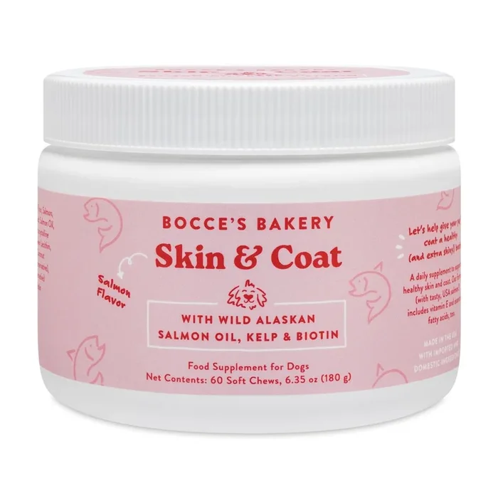 Bocce’s Bakery Skin & Coat Supplement – Salmon Flavor
