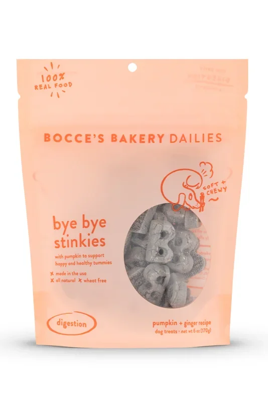 Bocce’s Dailies Bye Bye Stinkies Soft and Chewy Dog Treats