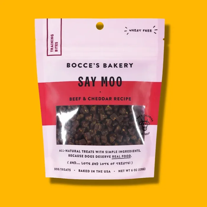 Bocce’s Say Moo Training Bites Dog Treats