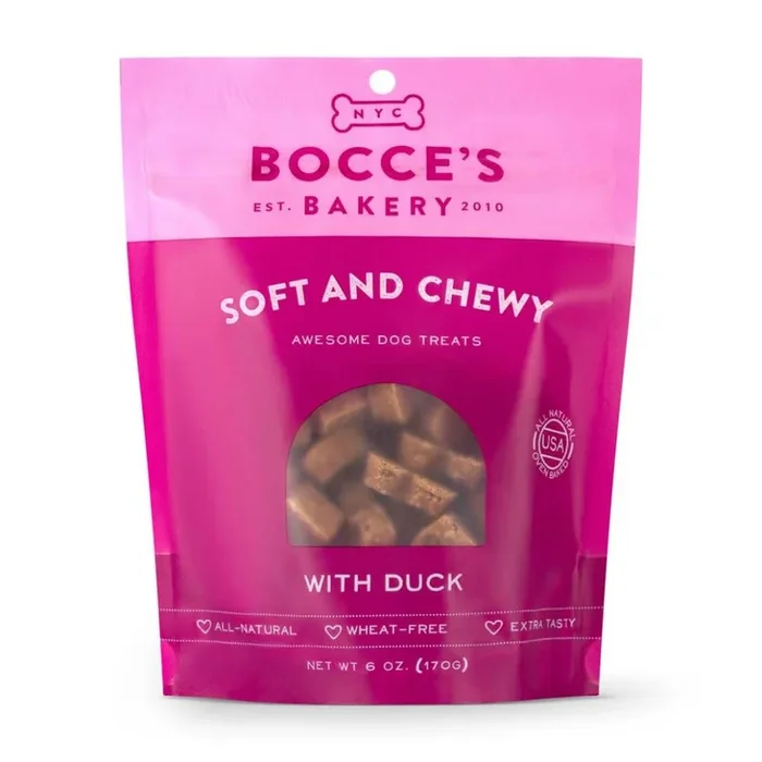 BOCCE’S Soft and Chewy Dog Treat 6 oz Duck