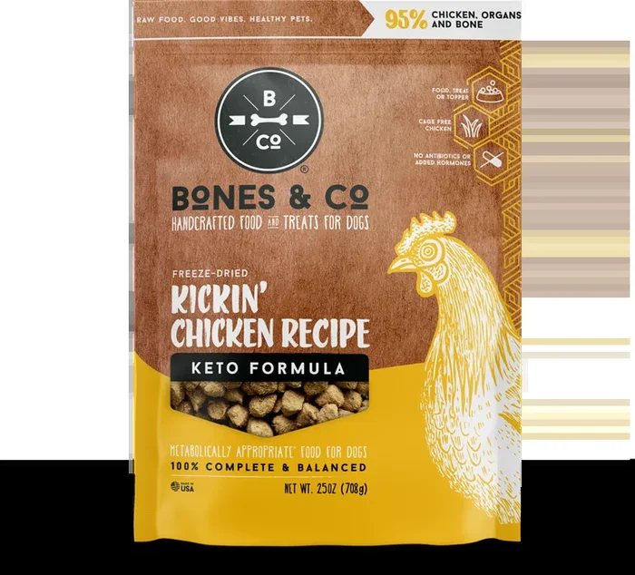 Bones & Co. Kickin’ Chicken Freeze-Dried Keto Formula