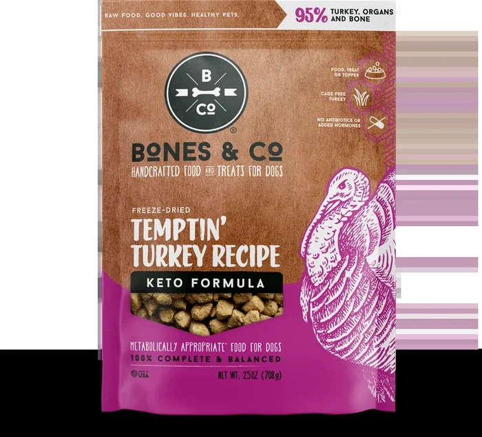 Bones & Co. Temptin’ Turkey Freeze-Dried Keto Formula