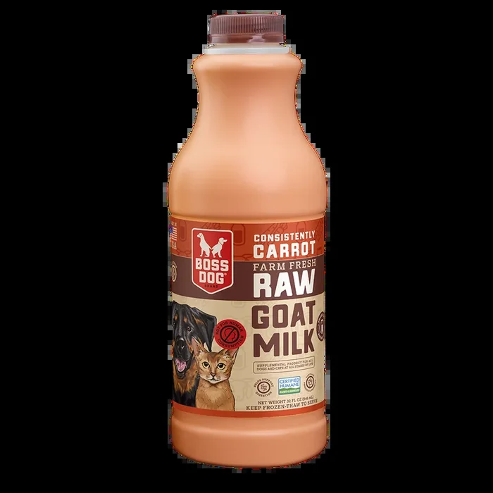 Boss Dog Constantly Carrot Goat Milk 32-oz, Frozen Meal Topper