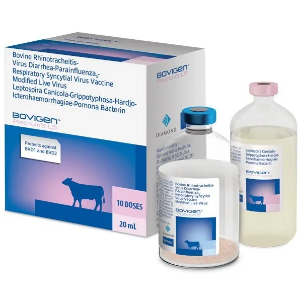 BOVIGEN Platinum 5 L5 Cattle Vaccine for Respiratory & Reproductive Protection with Leptospirosis