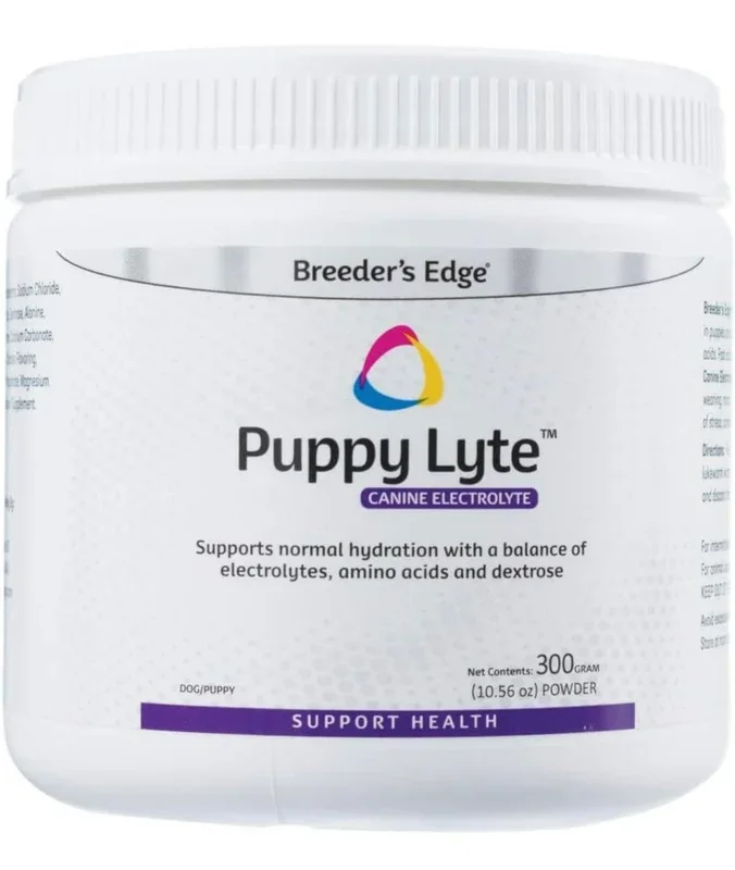 Breeder’s Edge Puppy Lyte – Canine Electrolyte Supplement for Dogs and Puppies- 300 gm