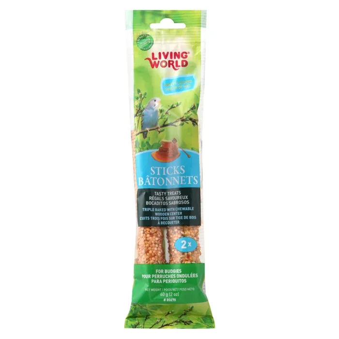 Budgie Sticks – Honey Flavored – 60 g – 2 pack