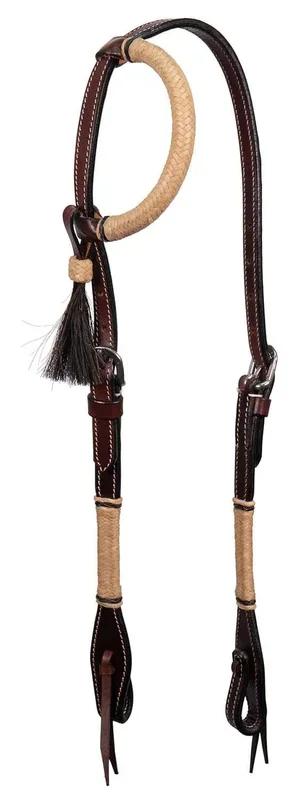 Buffalo Leather Natural Rawhide One Ear Headstall