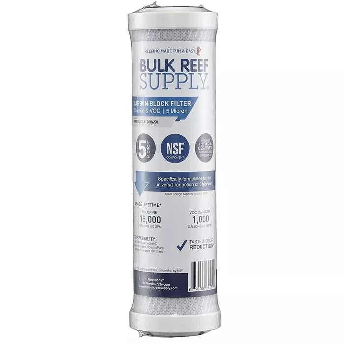 Bulk Reef Supply Chlorine & VOC Carbon Block Filter