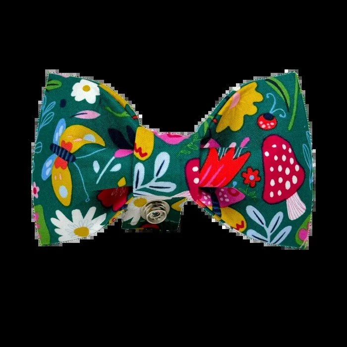 Butterfly & Mushroom Floral Dog Bow Tie – 978