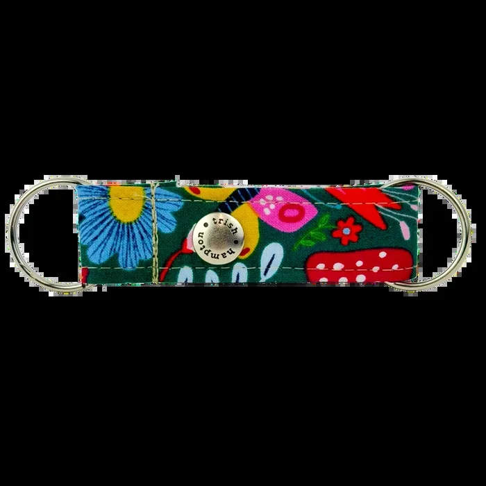 Butterfly & Mushroom Floral Snappy Keychain – 978