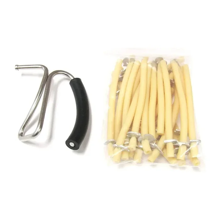 California Bloodless Castration Bander Stainless Steel and Bands Set 25-Pack