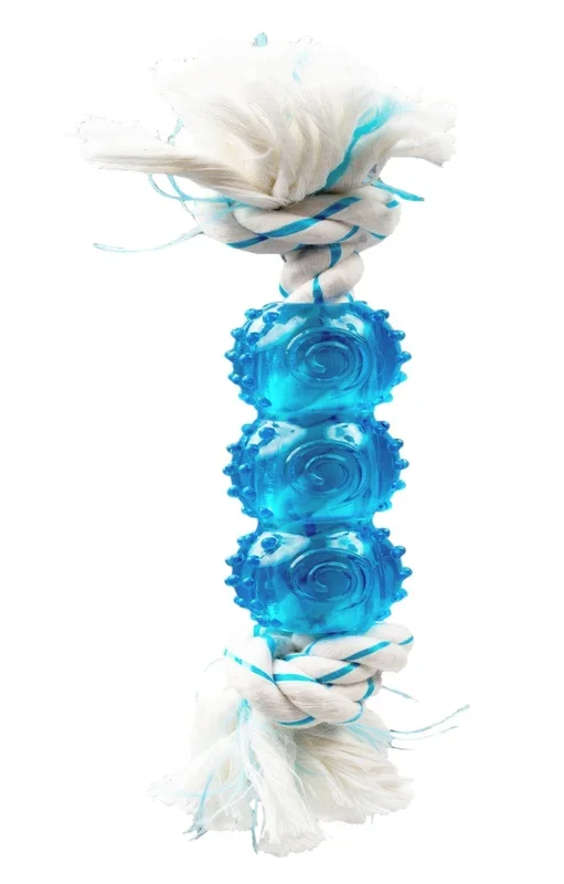 Canine Clean Peppermint Rope with 3 TPR Balls, 6.5″