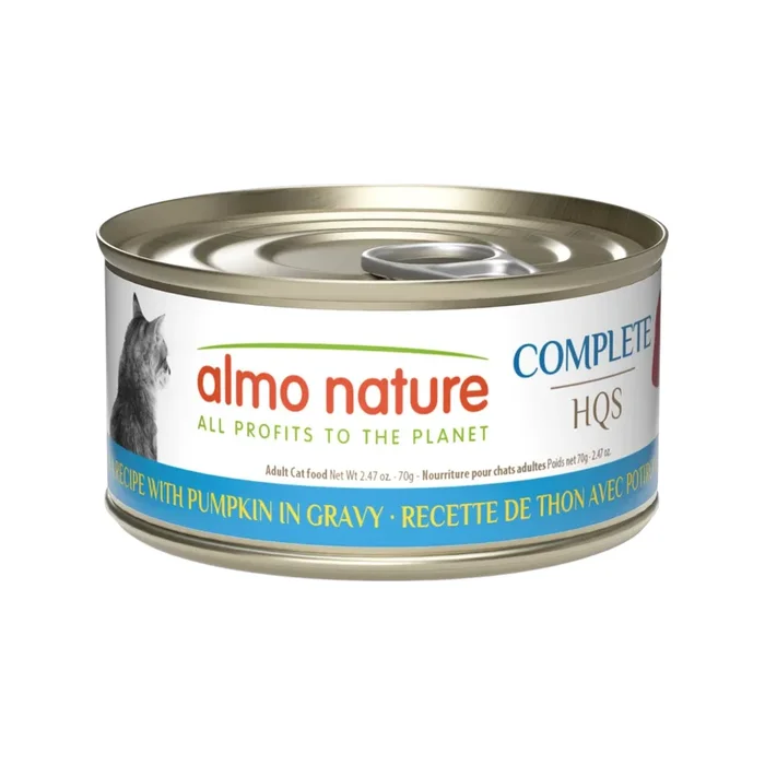 Canned Cat Food – Complete HQS – Tuna Recipe with Pumpkin in Gravy – Adult