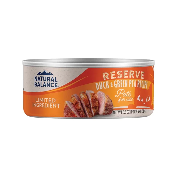 Canned Cat Food – Limited Ingredient – Duck & Green Pea Recipe – 5.5 oz