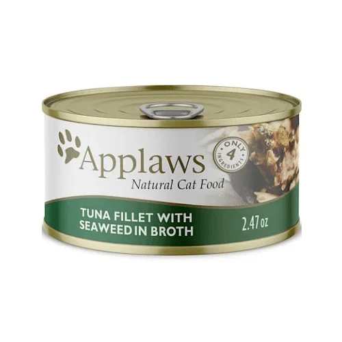 Canned Cat Treat – Tuna Fillet with Seaweed in Broth
