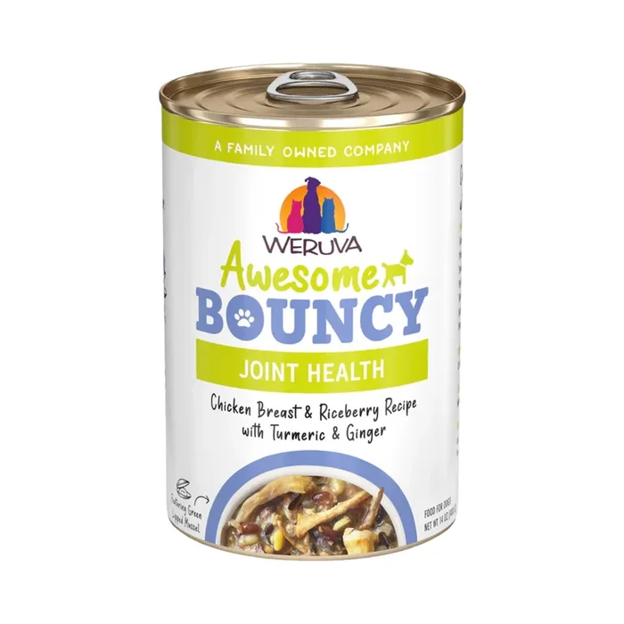 Canned Dog Food – Awesome Bouncy – Joint Health – Chicken Breast & Riceberry Recipe with Turmeric & Ginger