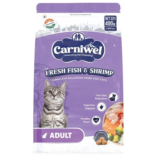 Carniwel Fresh Fish and Shrimp For Adult Cat Dry Food