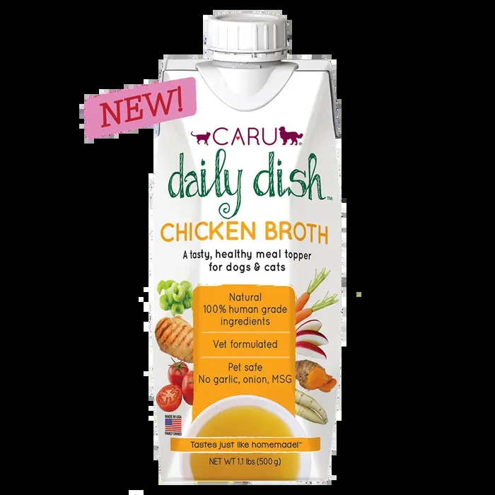 Caru Daily DishTM Chicken Broth for Dogs & Cats
