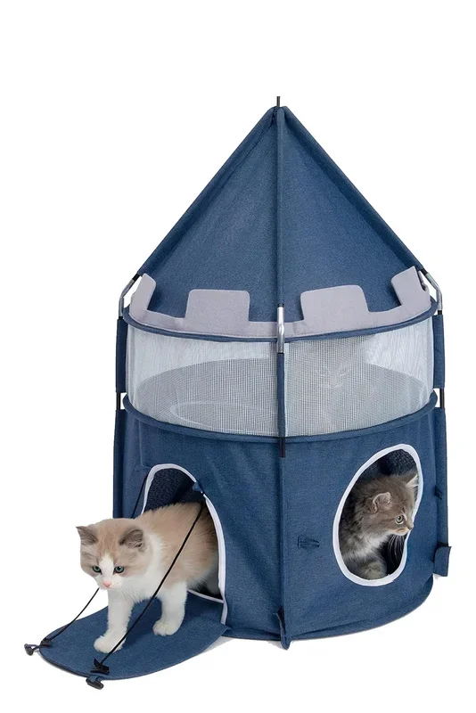 Catit Vesper Play Blue Castle for Cats