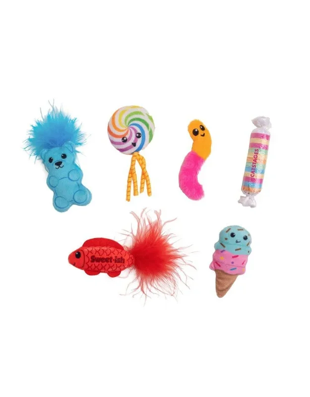CATSTAGES Kitty Sweet Treats Cat Toys 6 Pack