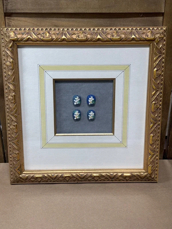 Ceramic Buttons; Signed