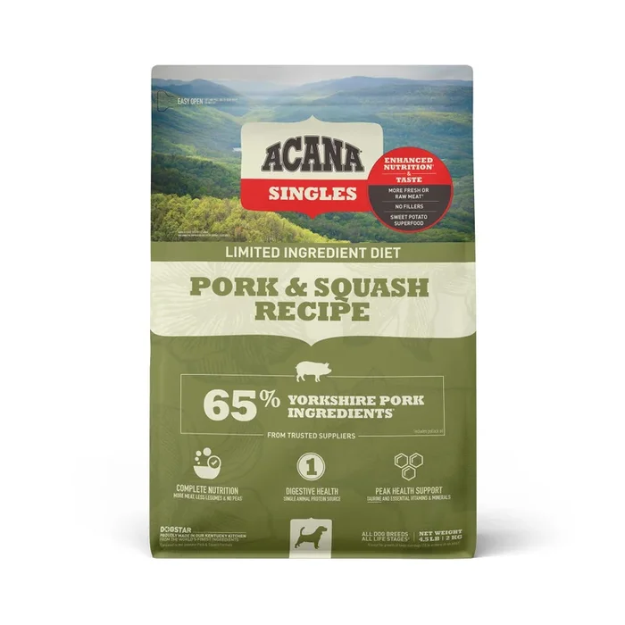 Champion – Acana – Dog Singles Pork & Squash