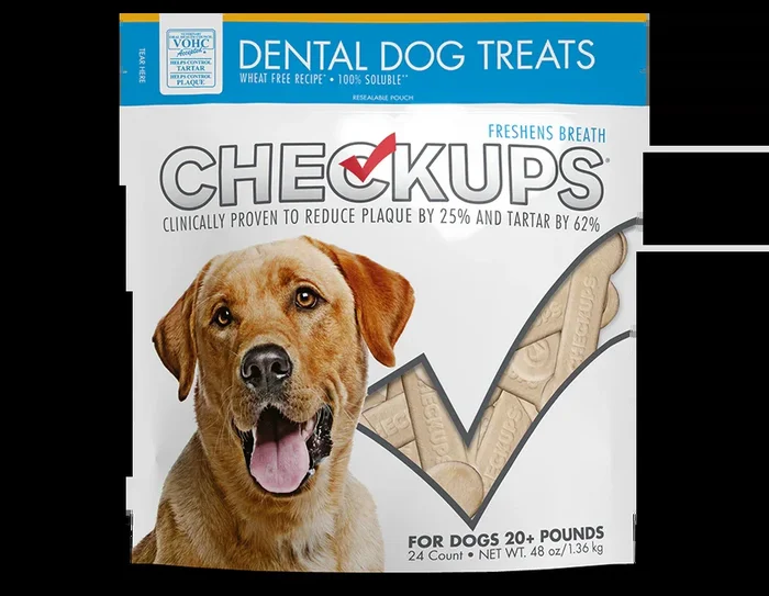 Checkups Dental Dog Chews 24-Count, 3-lb Bag