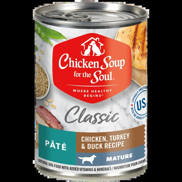 Chicken Soup For The Soul Mature Chicken, Turkey & Duck Recipe Canned Dog Food