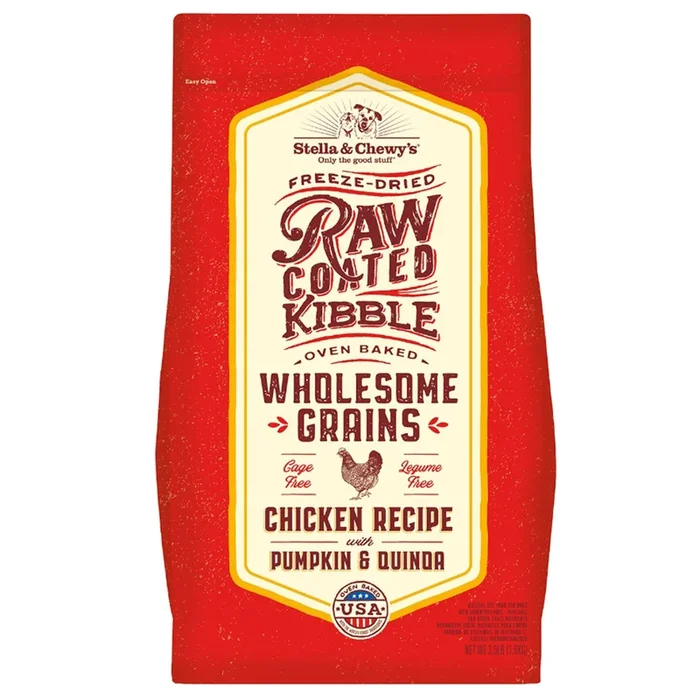 Chicken with Pumpkin & Quinoa Raw Coated Kibble Wholesome Grains