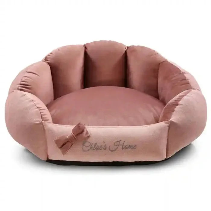 Chloe’s Home Bahamas Bed for Dogs and Cats (Pink)